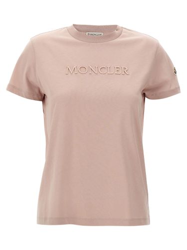 Moncler Logo Embroidery T-shirt - Moncler - Modalova