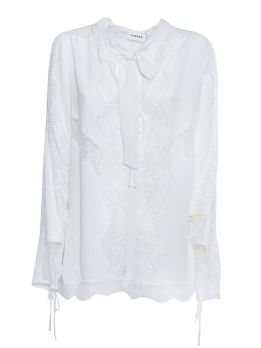 Parosh White Shirt With Lace - Parosh - Modalova