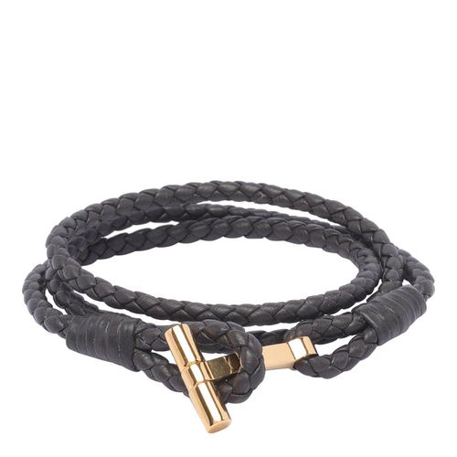 Logo Plaque Braided Bracelet - Tom Ford - Modalova