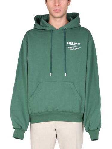 Sweatshirt With Embroidered College - GCDS - Modalova