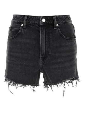 Alexander Wang Black Denim Shorts - Alexander Wang - Modalova