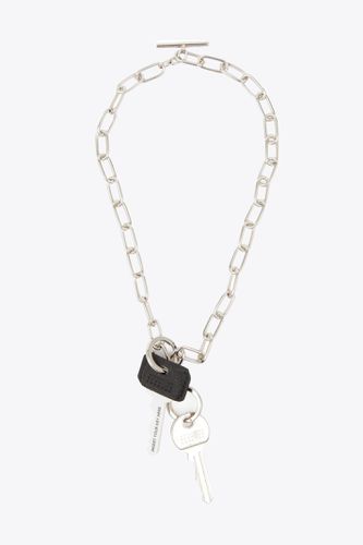 Collana Silver metal chain necklace with keys - MM6 Maison Margiela - Modalova