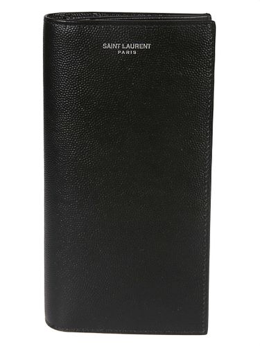 Logo Stand-up Billfold Wallet - Saint Laurent - Modalova