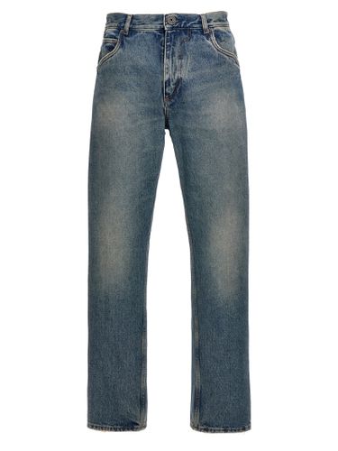 Balmain Logo Embroidery Denim Jeans - Balmain - Modalova