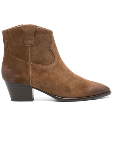 Camel Calf Suede Fame Boots - Ash - Modalova