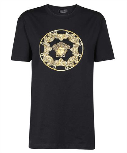 Versace Logo Cotton T-shirt - Versace - Modalova
