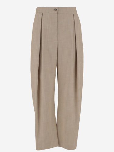 Stretch Viscose Blend Baggy Pants - Pinko - Modalova