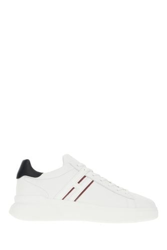 Hogan White Leather H580 Sneakers - Hogan - Modalova