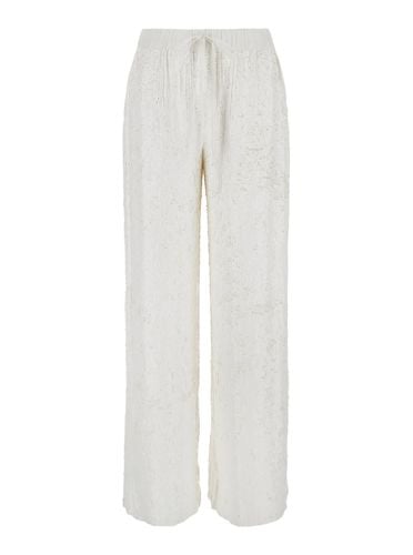 Straight Pants With Sequins In Viscose Woman - Parosh - Modalova