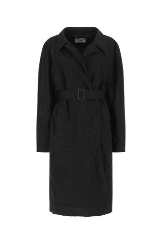 Midnight Blue Cotton Overcoat - Balenciaga - Modalova