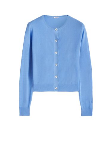 Light Blue Cardigan With Buttons - Aspesi - Modalova