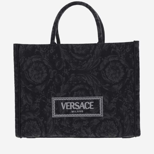 Versace Athena Canvas Tote Bag - Versace - Modalova