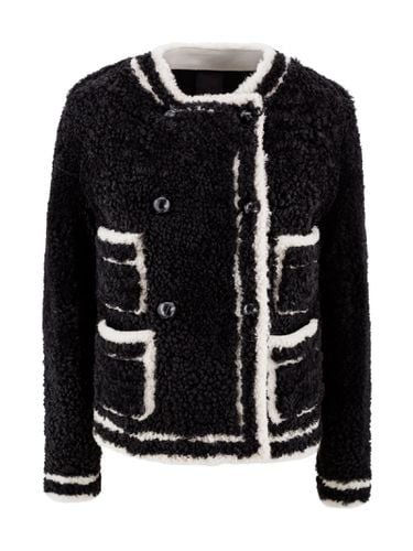 Single-breasted Shearling Jacket - Blancha - Modalova