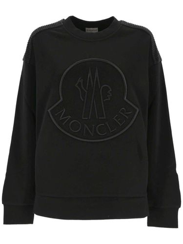 Logo Embroidered Crewneck Sweatshirt - Moncler - Modalova