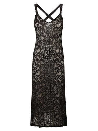 Moschino Laced Sleeveless Dress - Moschino - Modalova