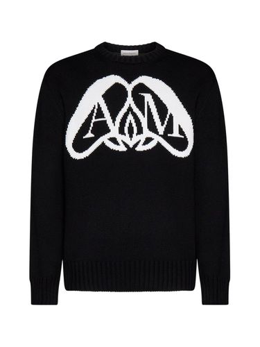 Logo Printed Crewneck Sweatshirt - Alexander McQueen - Modalova