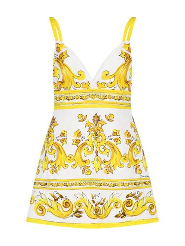 Maiolica Print Mini Dress - Dolce & Gabbana - Modalova