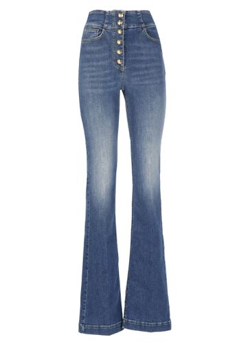 Bell-bottom Stretch Jeans - Elisabetta Franchi - Modalova