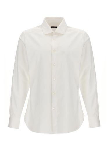 Zegna Stretch Poplin Shirt - Zegna - Modalova