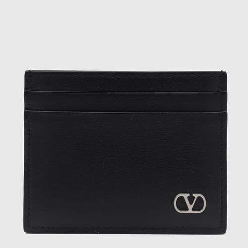 Leather Card Holder - Valentino Garavani - Modalova