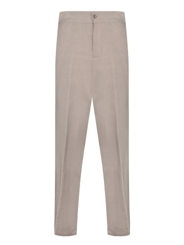 Costumein Beige Linen Pants - costumein - Modalova