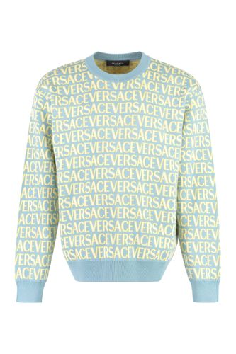 Versace Cotton Crew-neck Sweater - Versace - Modalova
