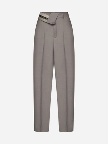 Fendi Mohair And Wool Trousers - Fendi - Modalova