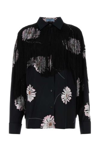 Prada Printed Poplin Shirt - Prada - Modalova