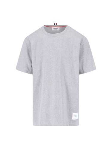 Thom Browne Logo T-shirt - Thom Browne - Modalova