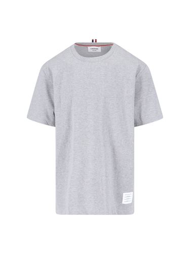 Thom Browne Logo T-shirt - Thom Browne - Modalova