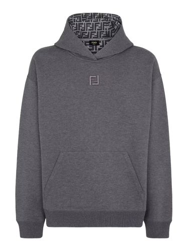 Fendi Dark Grey Cotton Sweatshirt - Fendi - Modalova