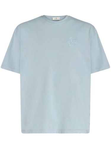 Etro Powder Blue Cotton T-shirt - Etro - Modalova