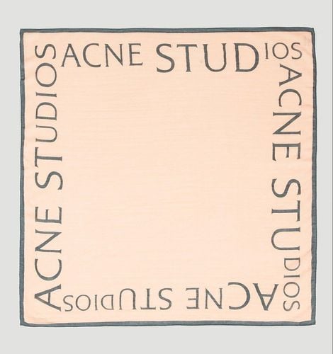 Logo Printed Square-shaped Scarf - Acne Studios - Modalova
