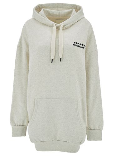 Oversized Hoodie With Contrasting Logo Print In Cotton Woman - Isabel Marant - Modalova