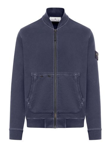 Logo-patch Zipped Sweatshirt - Stone Island - Modalova