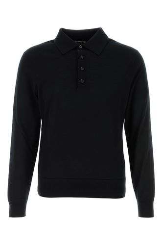 Fine Gauge Pure Wool Ls Polo - Tom Ford - Modalova