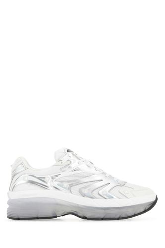 Two-tone Leather And Fabric Low-top Ms-2960 Sneakers - Valentino Garavani - Modalova