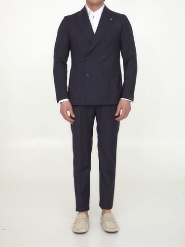 Two-piece Suit In Black Wool - Tagliatore - Modalova