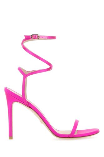 Fuchsia Satin Barelynude 100 Sandals - Stuart Weitzman - Modalova