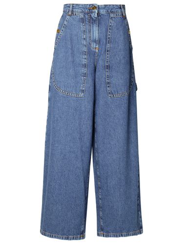 Etro Blue Cotton Cargo Jeans - Etro - Modalova