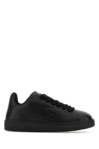 Burberry Black Leather Box Sneakers - Burberry - Modalova
