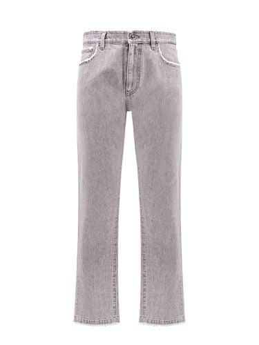 Versace Grey Denim Jeans - Versace - Modalova