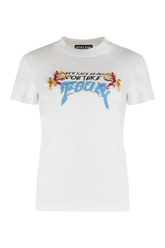 Logo Print T-shirt - Versace Jeans Couture - Modalova