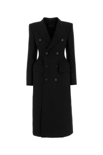 Balenciaga Black Wool Coat - Balenciaga - Modalova