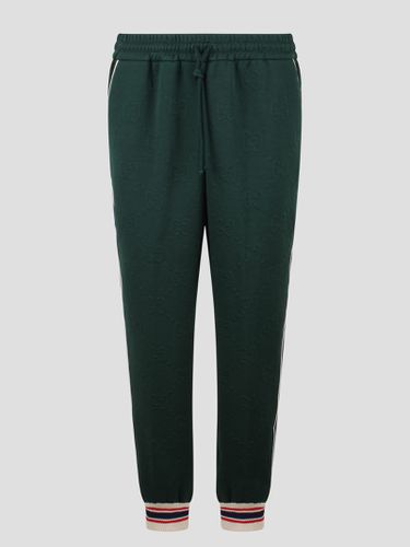 Gg Jacquard Jersey Track Bottoms - Gucci - Modalova