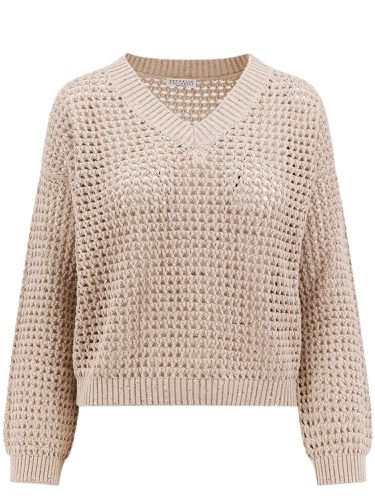 Mesh Knit Sweater - Brunello Cucinelli - Modalova