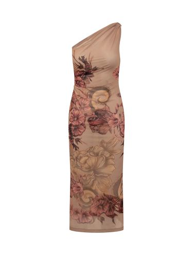Dress With Floral Print - Alberta Ferretti - Modalova