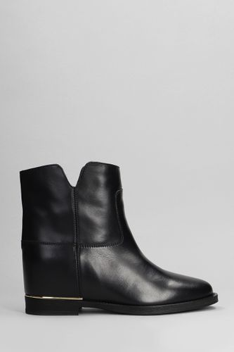 Ankle Boots Inside Wedge In Leather - Via Roma 15 - Modalova