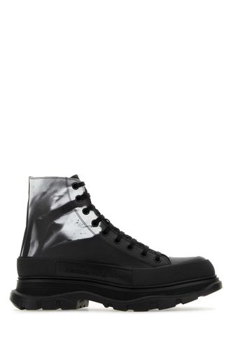 Printed Leather Tread Slick Sneakers - Alexander McQueen - Modalova