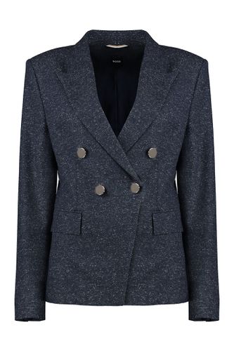 Double-breasted Wool Blazer - Hugo Boss - Modalova